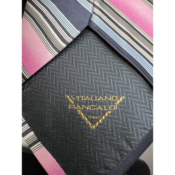 Vintage Vitaliano Pancaldi Extraordinary Multi Color Striped Tie - Picture 5 of 5